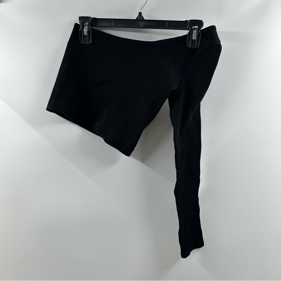 Love Tree Tops - Love Tree Asymmetrical One-Sleeve Ribbed Top – Size Small